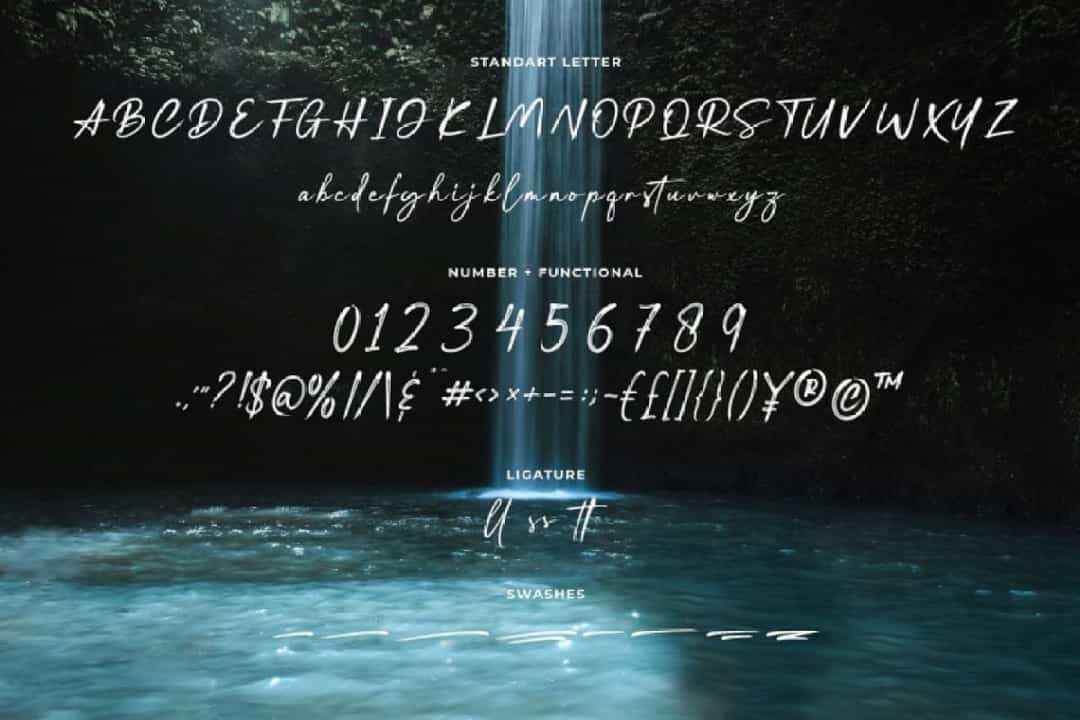 Blue River Font Image 3