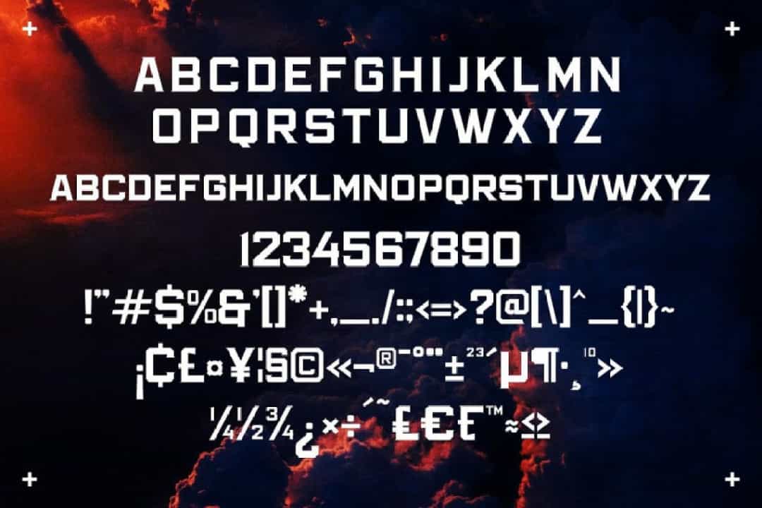 Thunder Squad Font Image 3