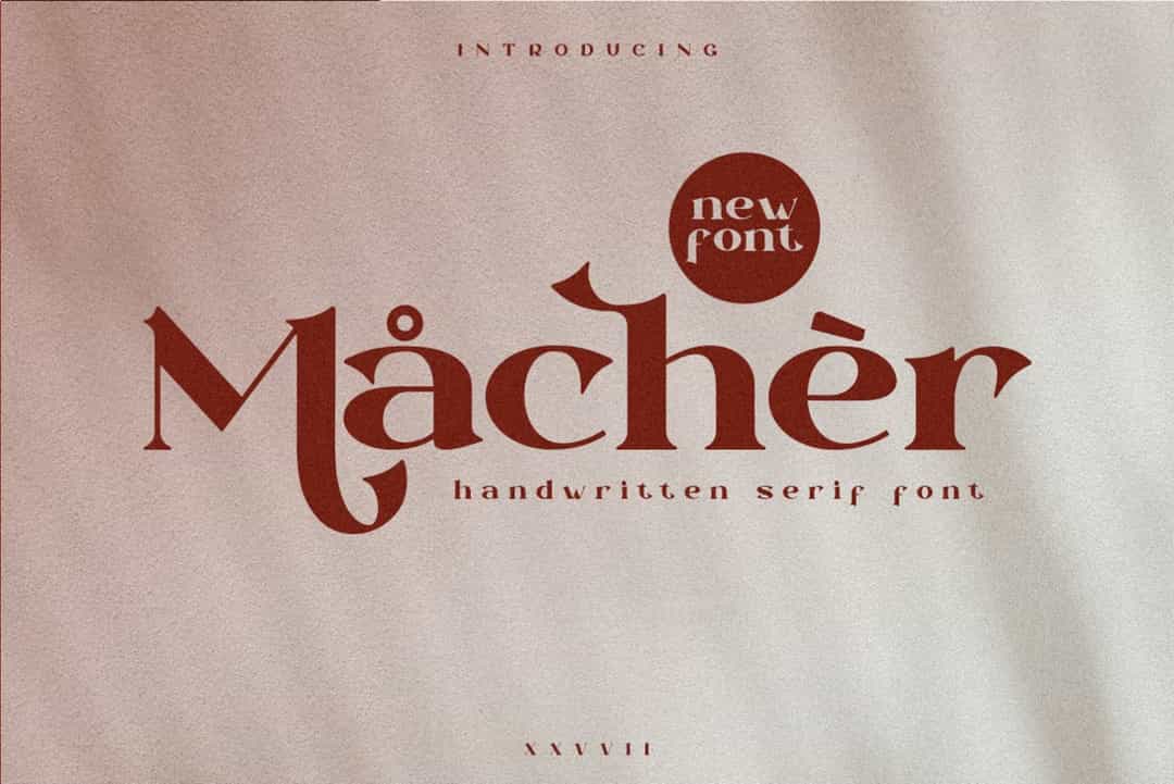 Macher Font Image 1