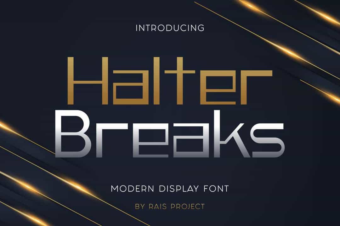 Halter Breaks Font Image 1