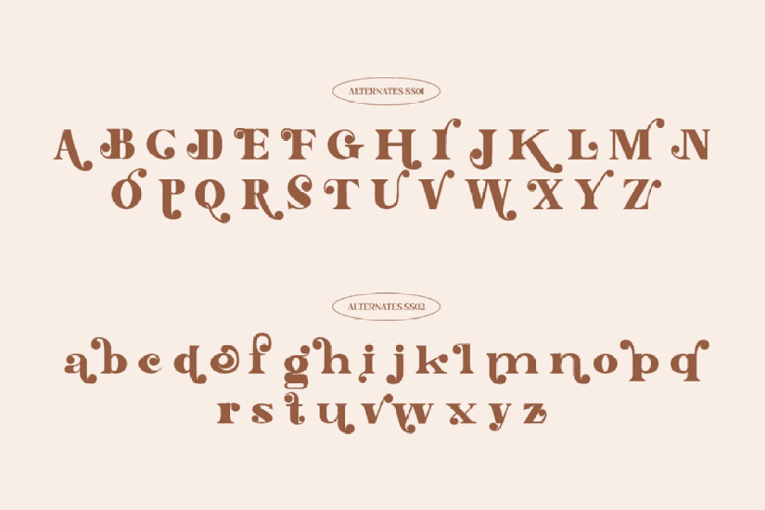 Glamour Actual Font Image 3