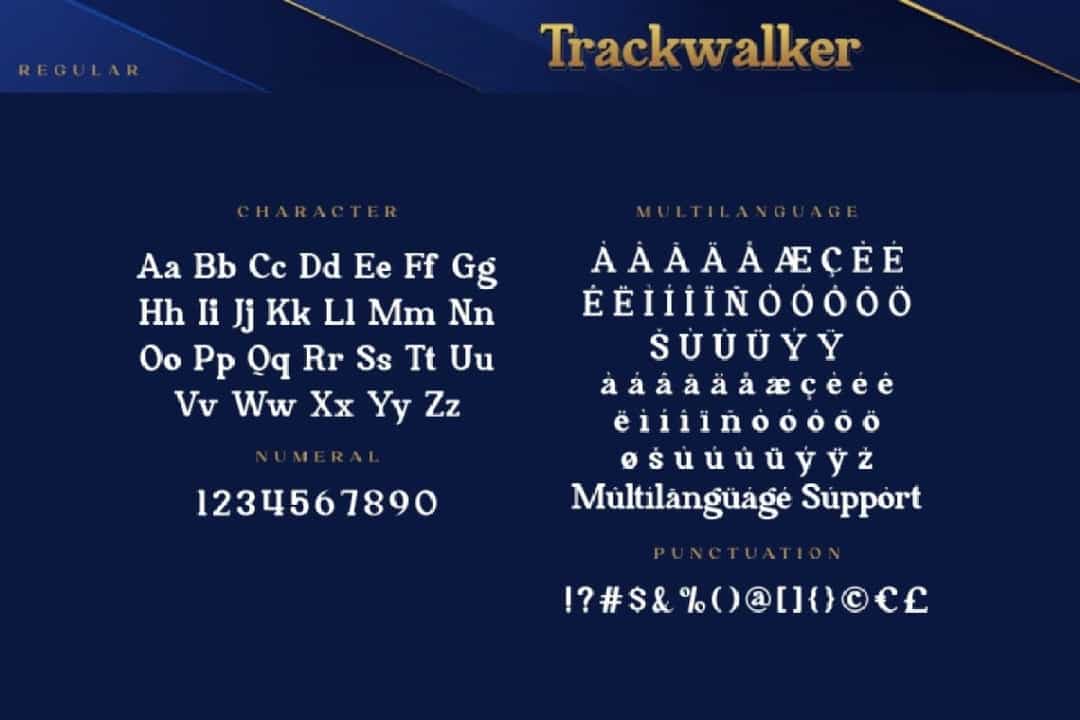 Trackwalker Font Image 3