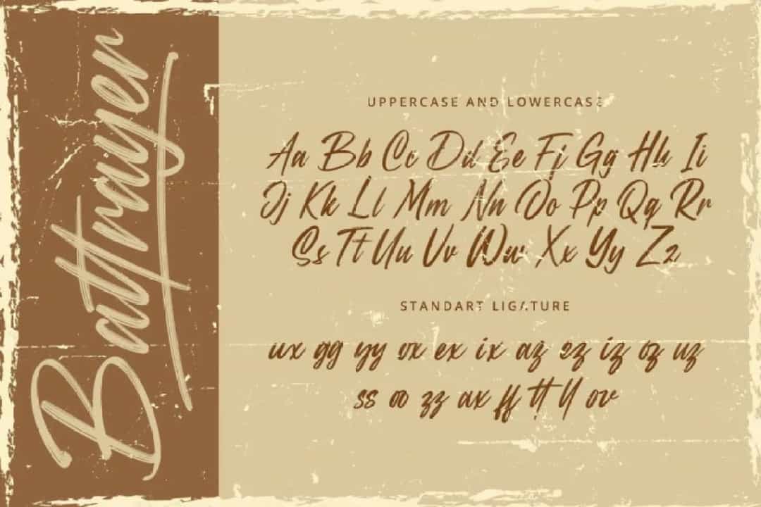 Battrayer Font Image 2