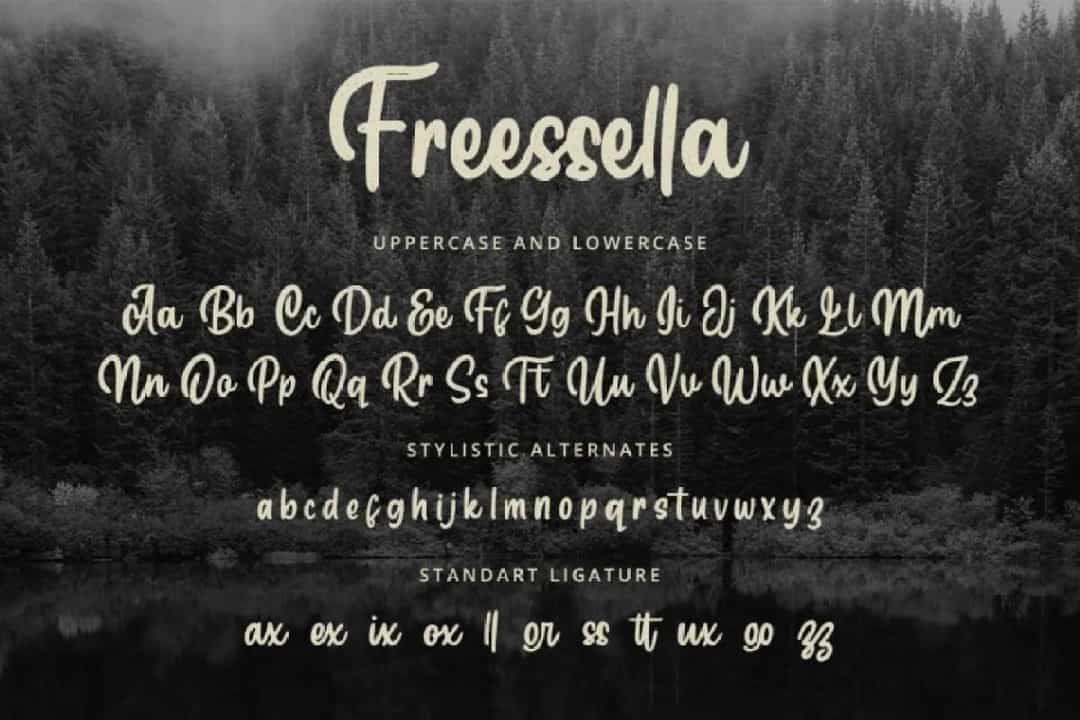 Freessella Font Image 2