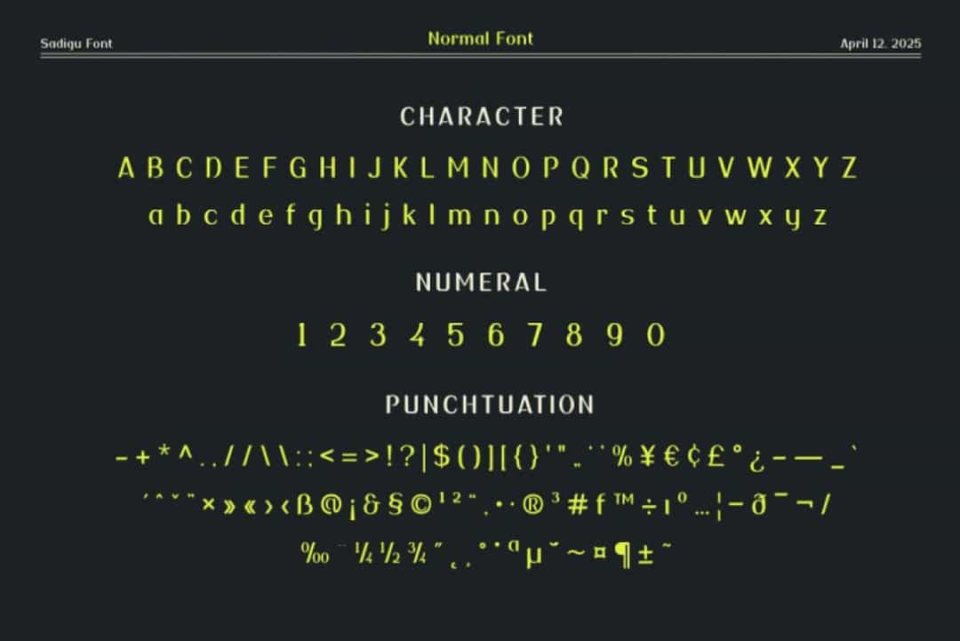 Sadigu Font Image 3