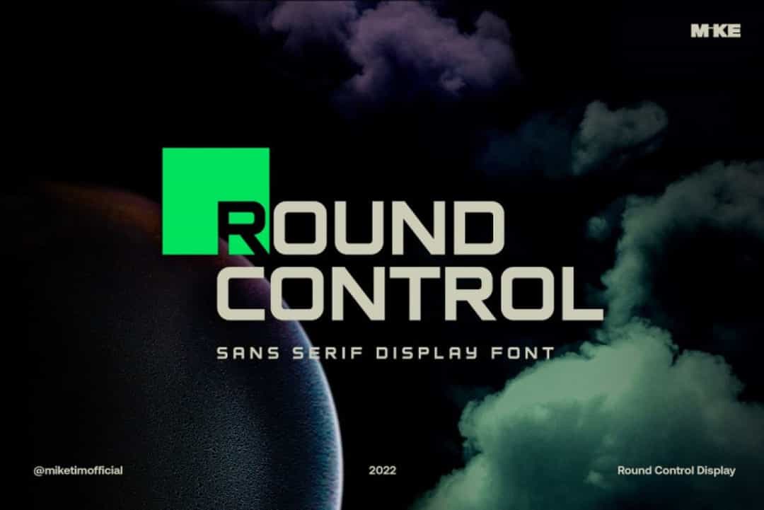 Round Control Font Image 1