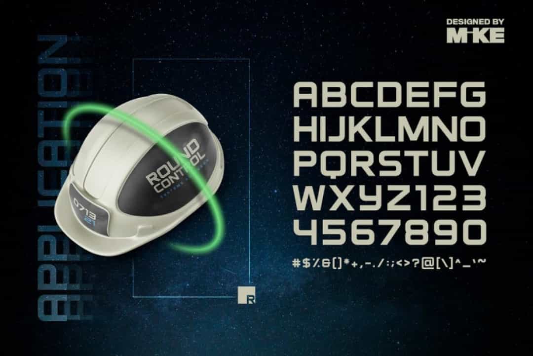 Round Control Font Image 2