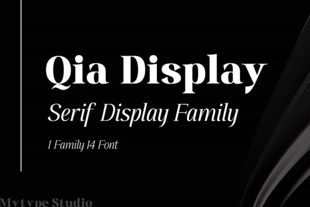 Qia Display Font Image 1