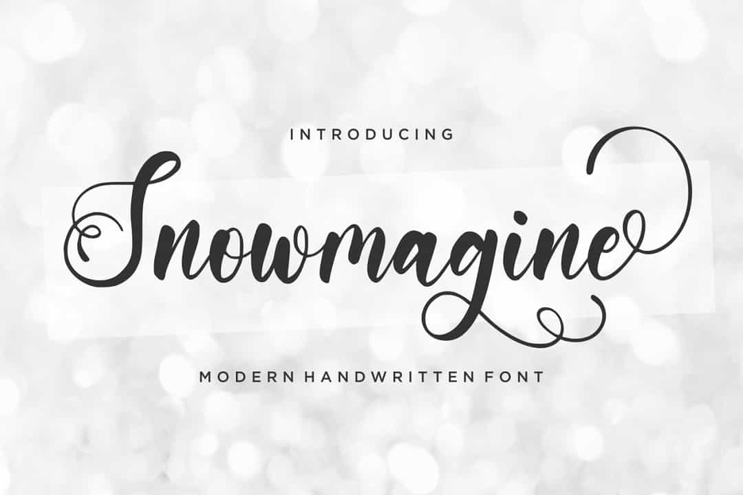 Snowmagine Font Image 1