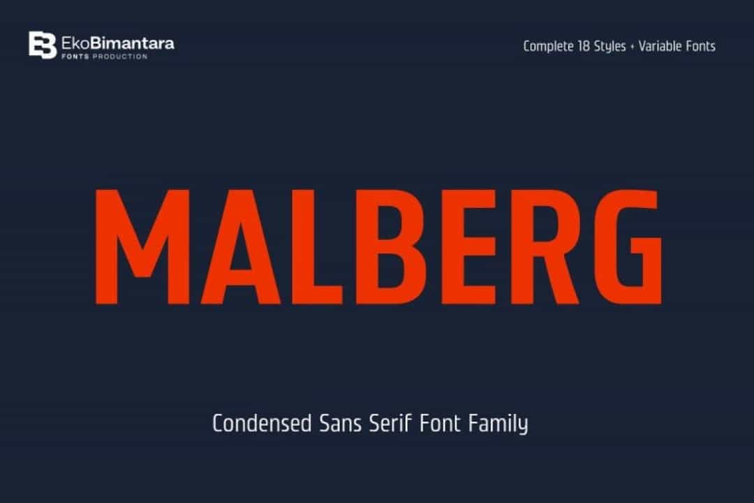 Malberg Font Image 1