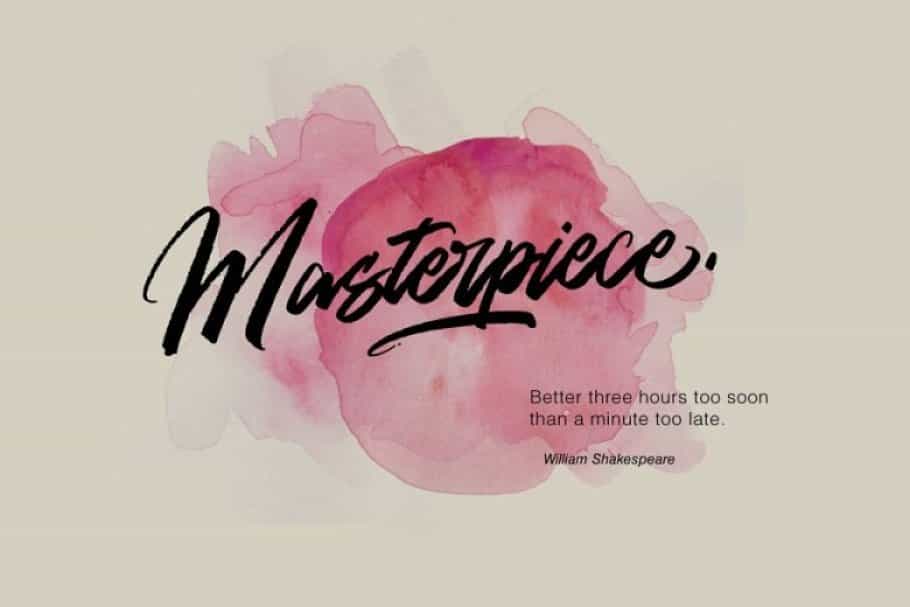 Gold Brush Font Image 2