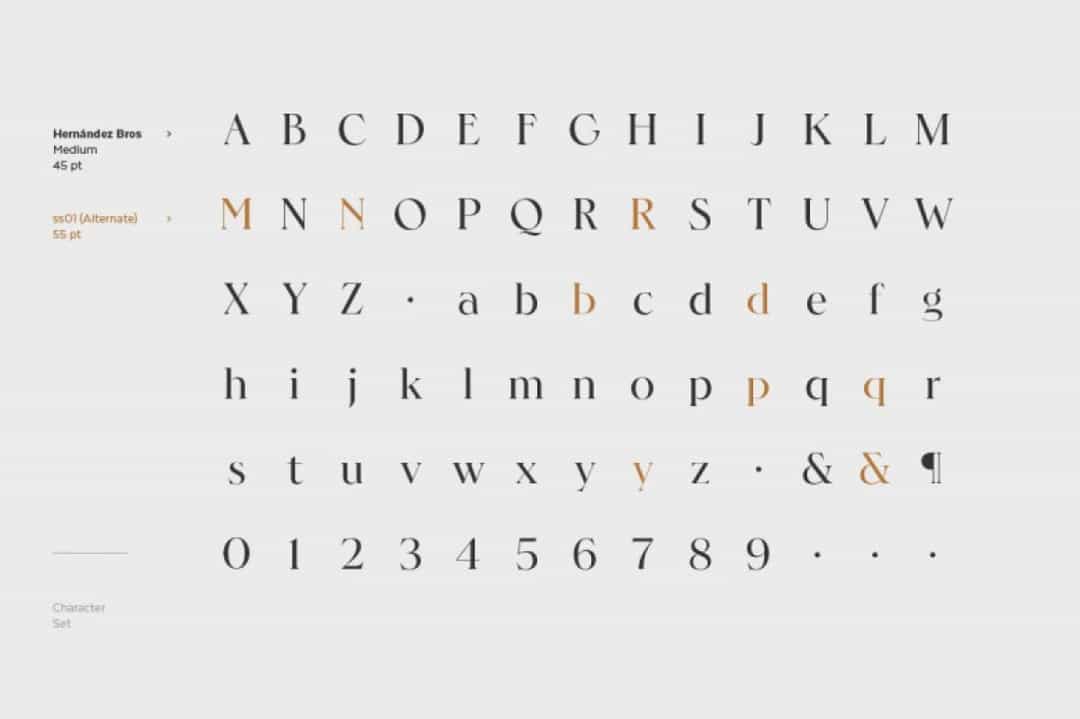 Hernandez Bros Font Image 3