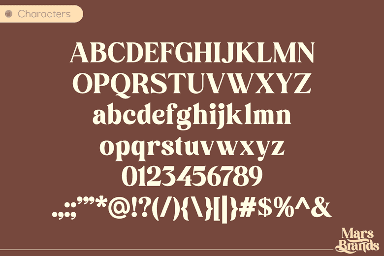 Mars Brands Font Image 3