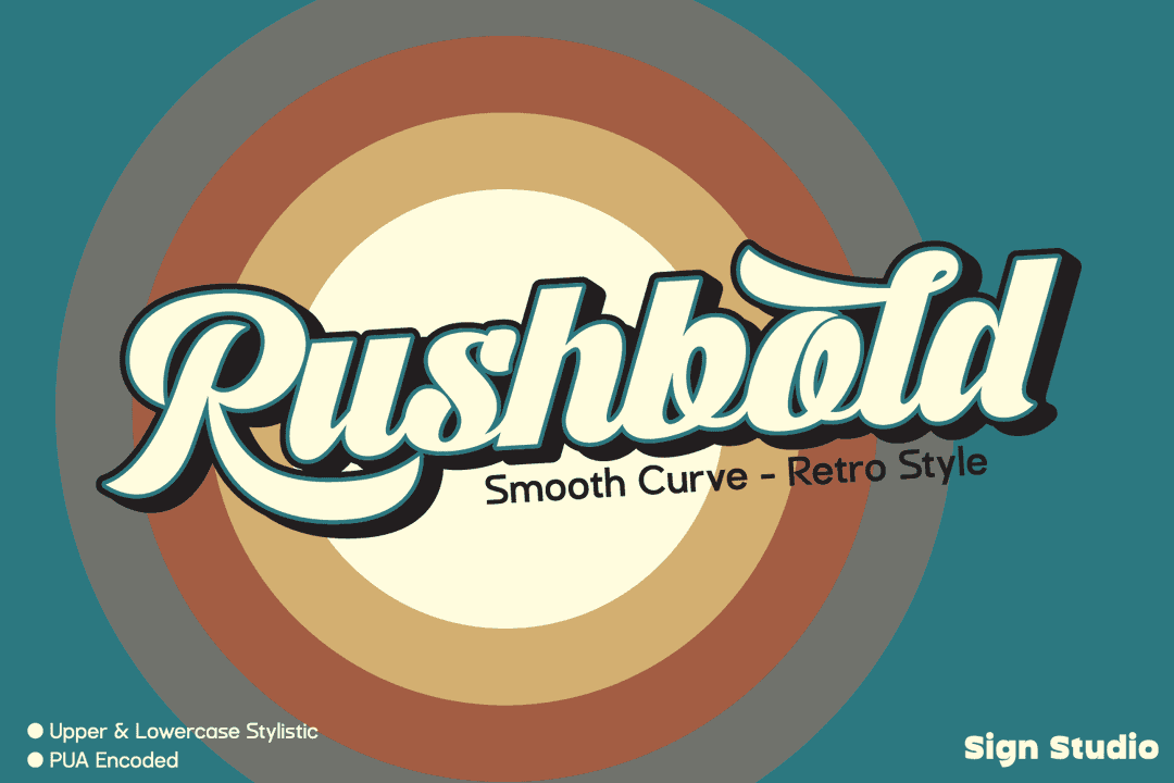 Rushbold Font Image 1
