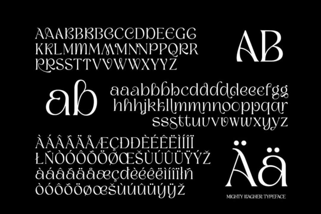 Mighty Bagher Font Image 3