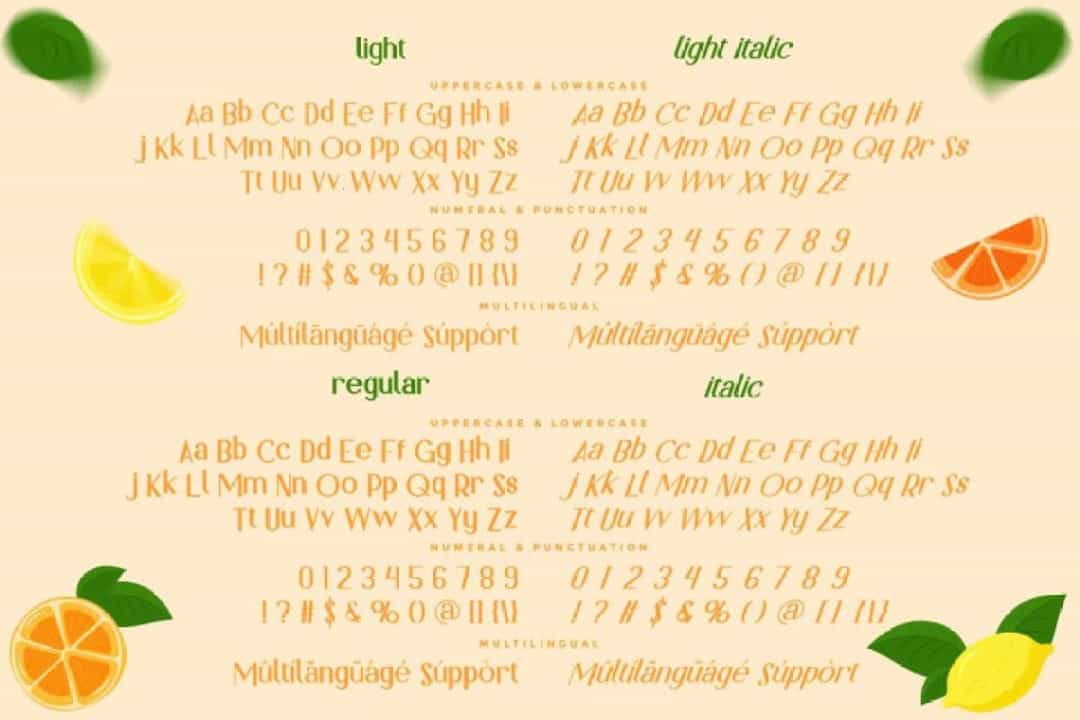 Lemon Sundae Font Image 3