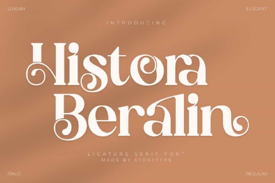 Histora Beralin Font Image 1