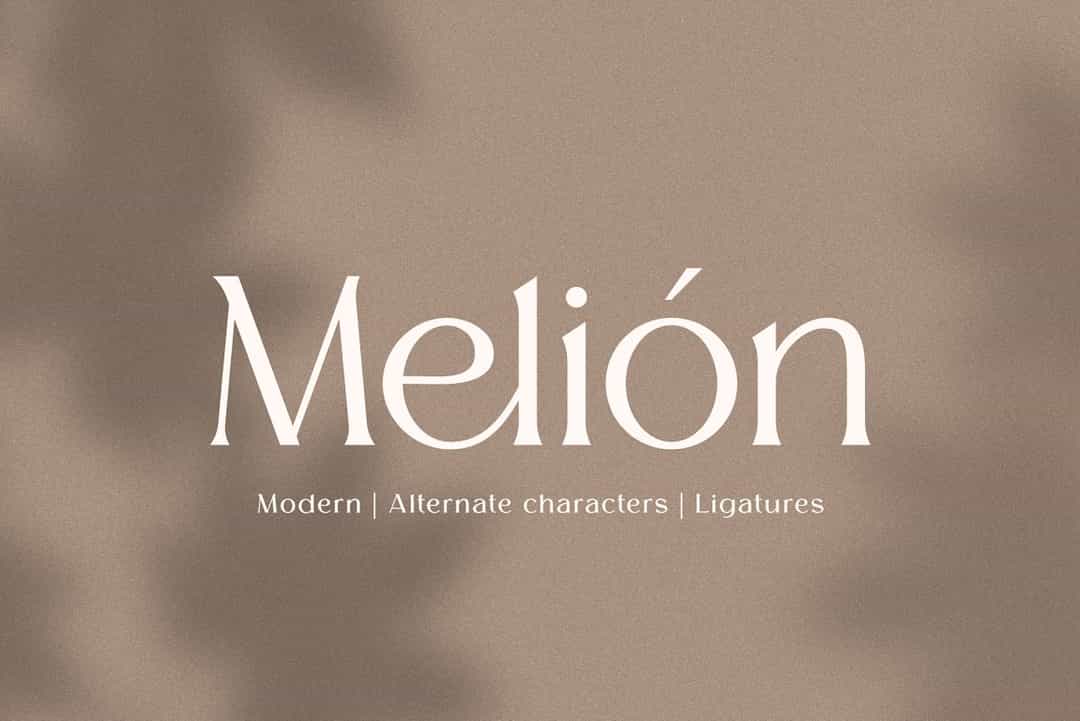 Melion Font Image 1
