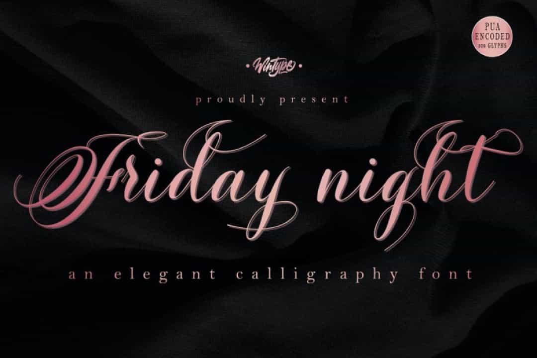 Friday Night Font Image 1