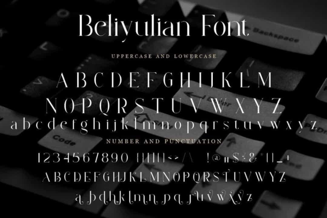 Beyulian Font Image 3
