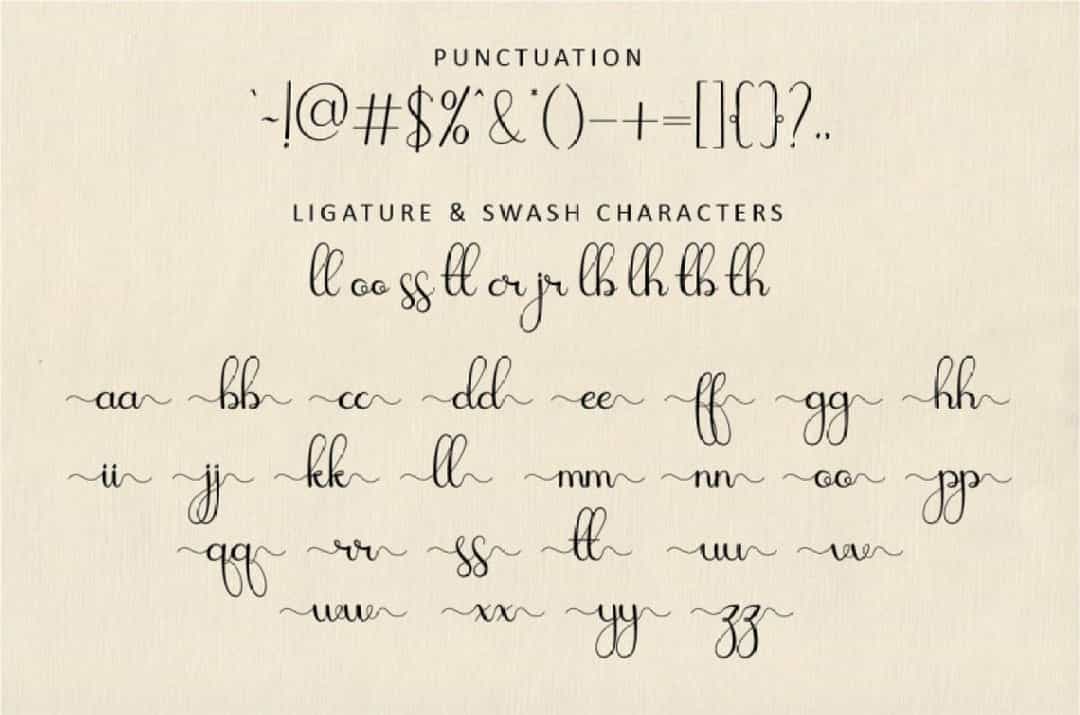 Elatina Font Image 3
