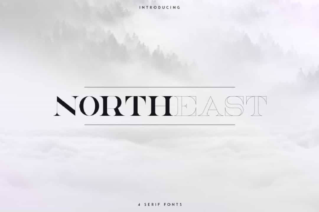 NorthEast Serif Font Image 1