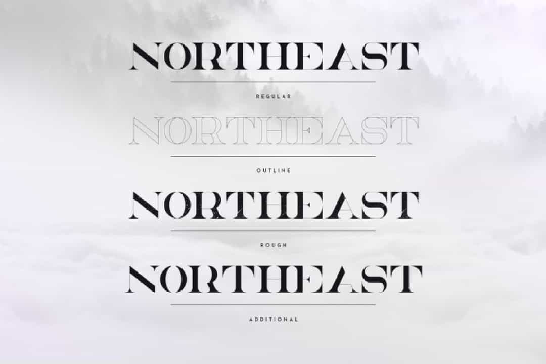 NorthEast Serif Font Image 2