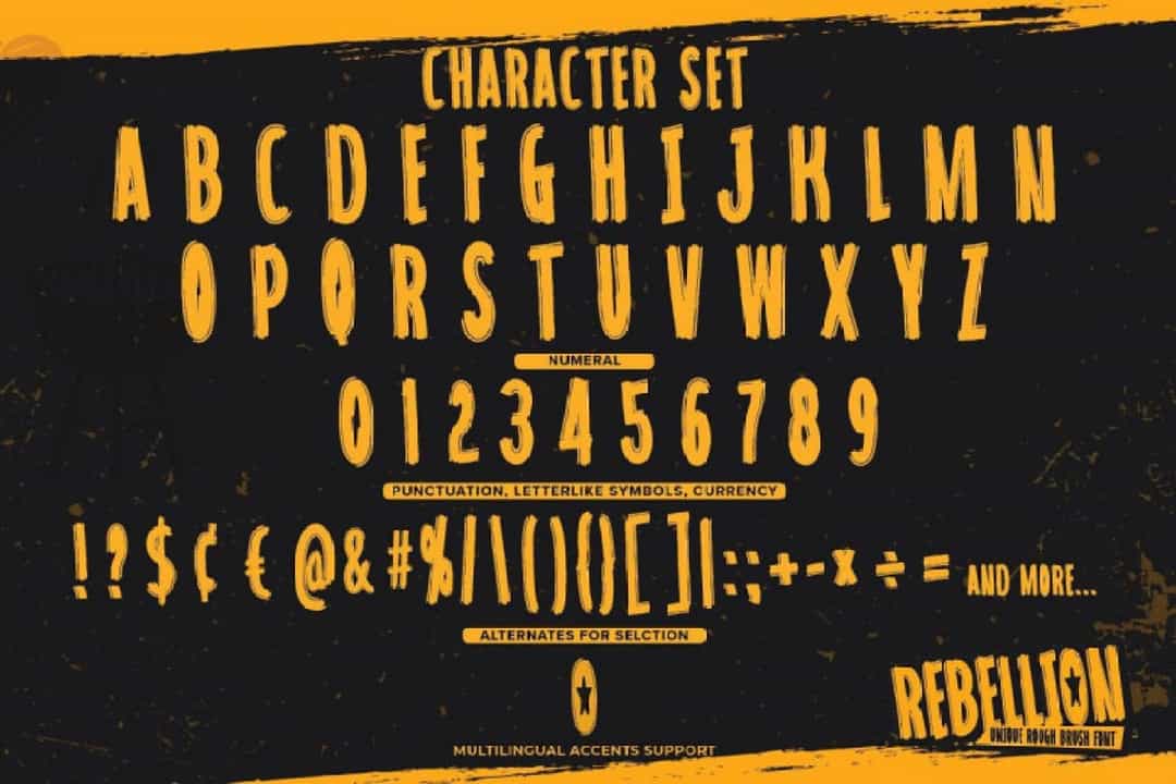 Rebelion Font Image 3