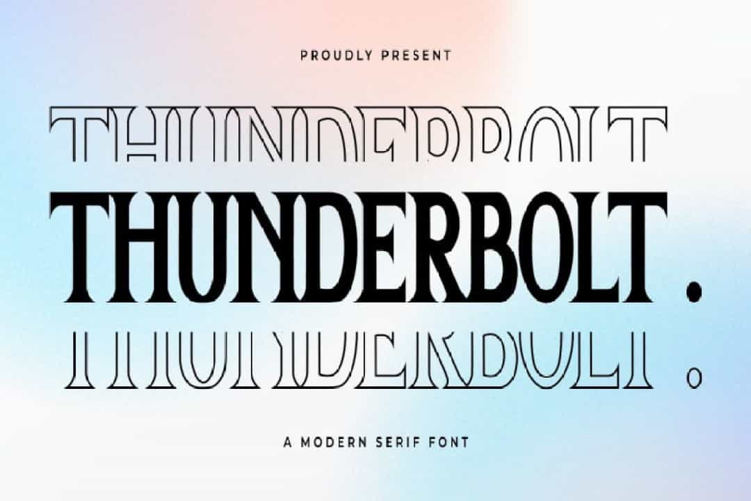 Thunderbolt Font Image 1