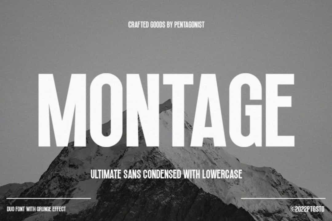 Montage Font Image 1