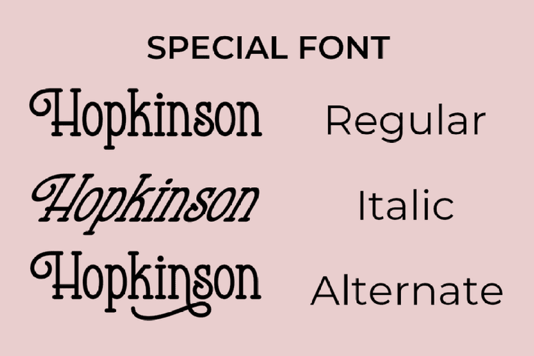 Hopkinson Font Image 3