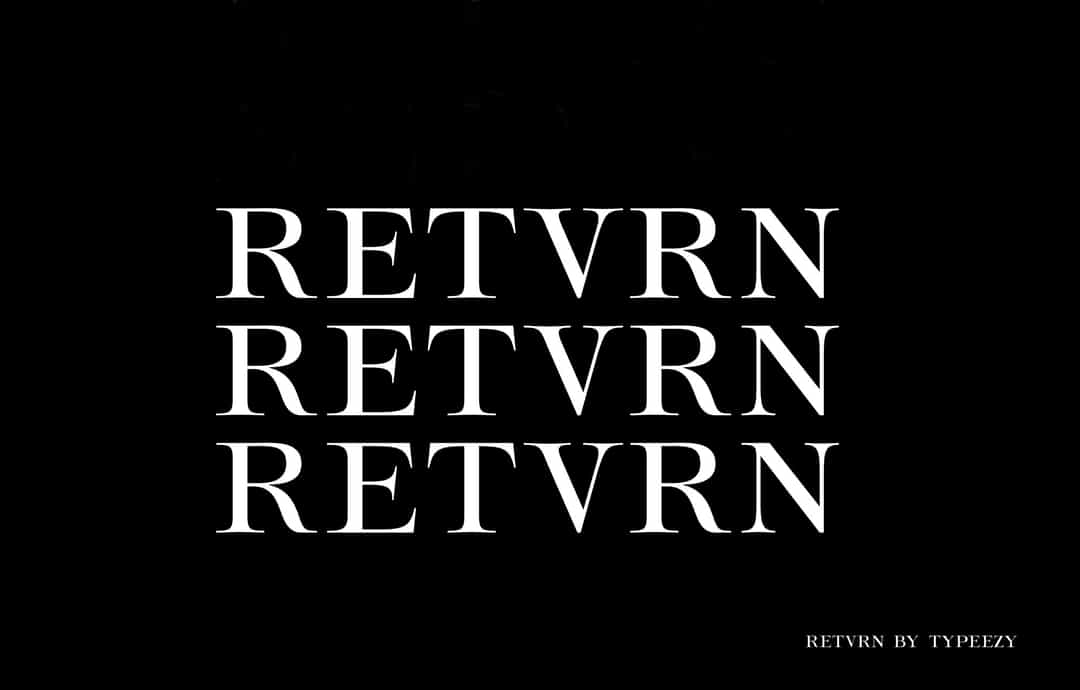 Retvrn Font Image 1