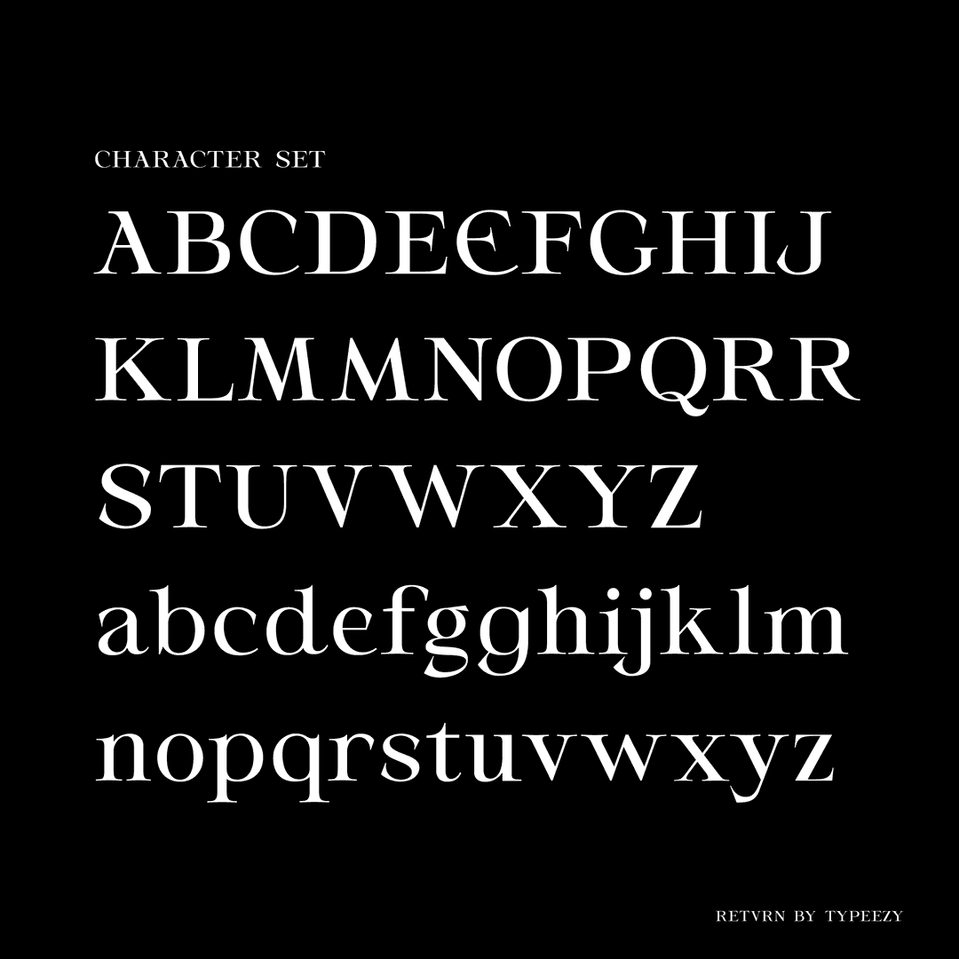 Retvrn Font Image 2