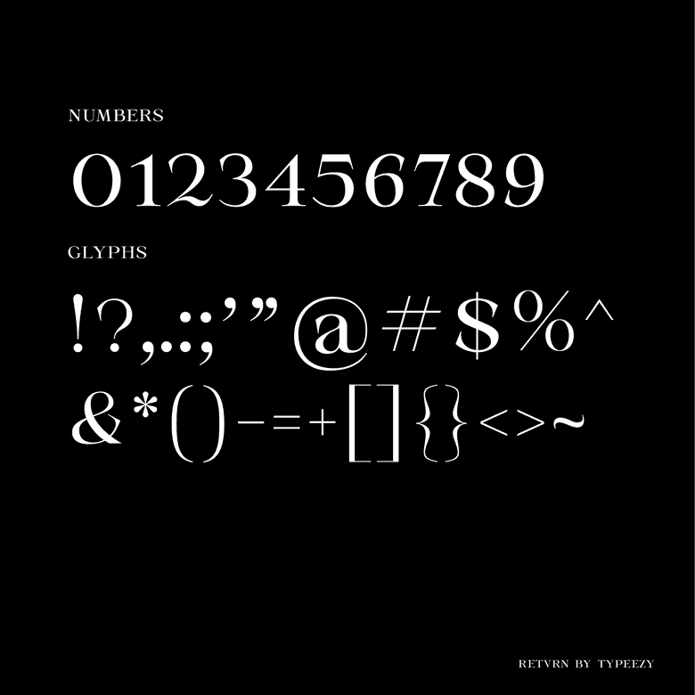 Retvrn Font Image 3