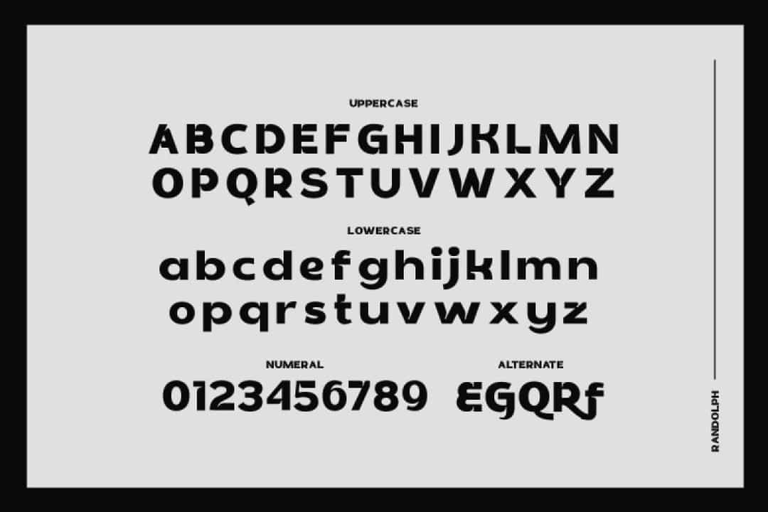 Randolph Font Image 2