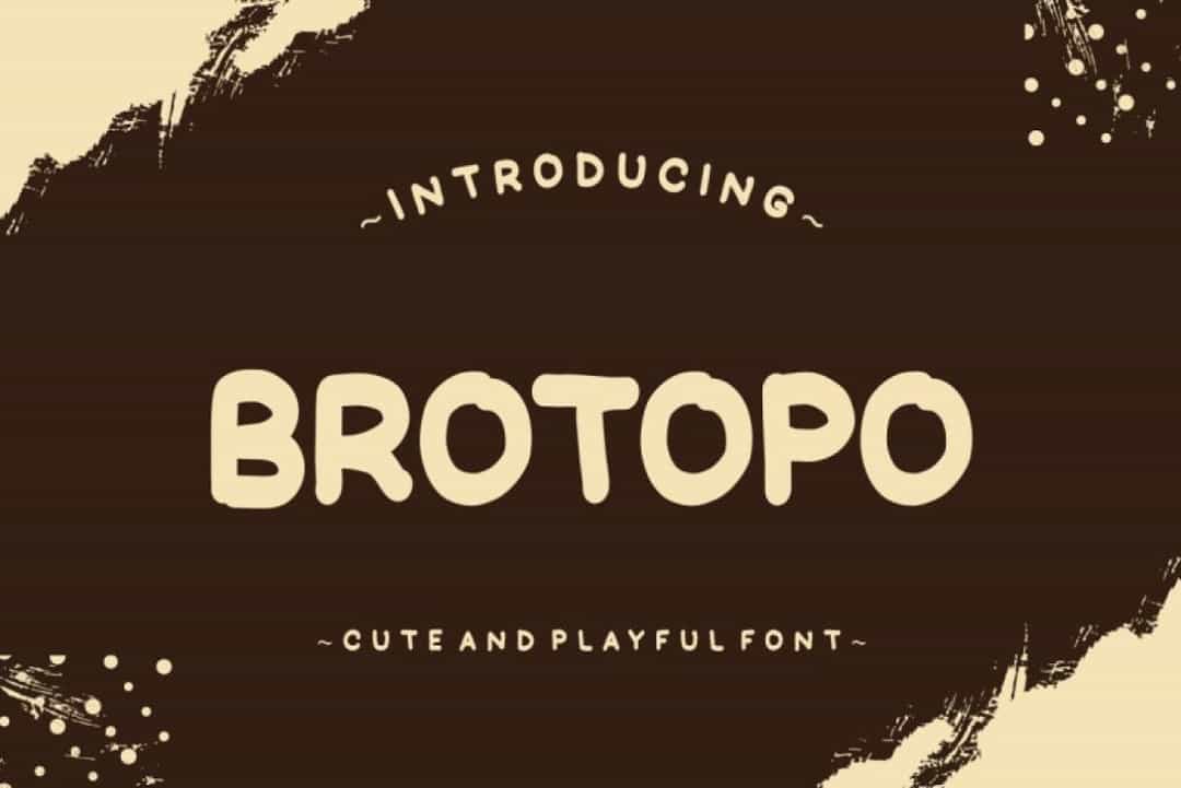 Brotopo Font Image 1