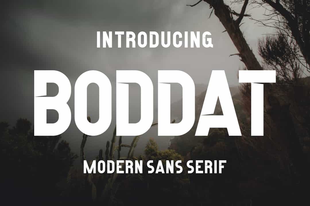 Boddat Font Image 1