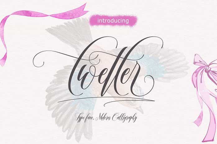 Twetter Script Font Image 1