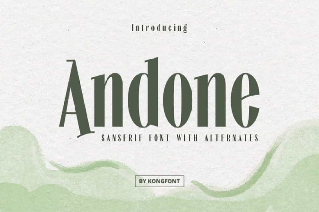 Andone Font Image 1