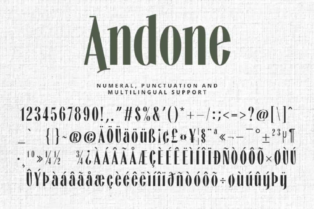Andone Font Image 3