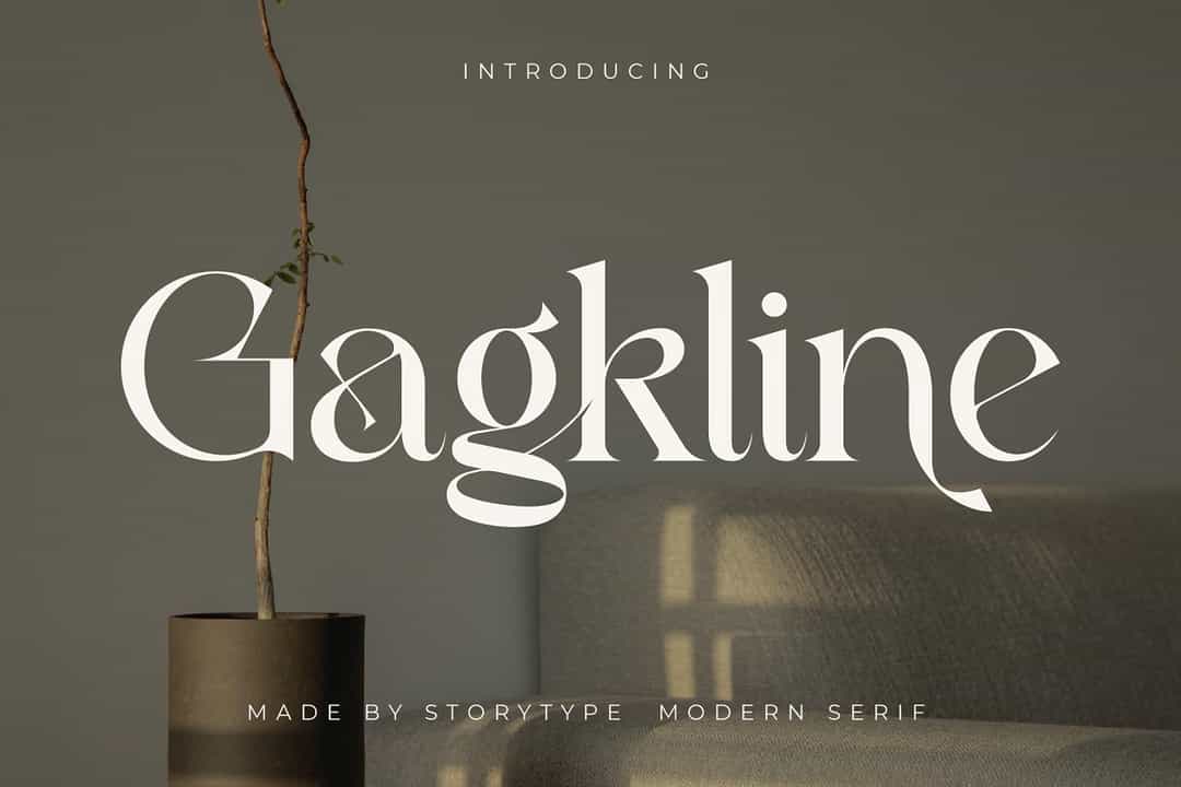 Gagkline Font Image 1
