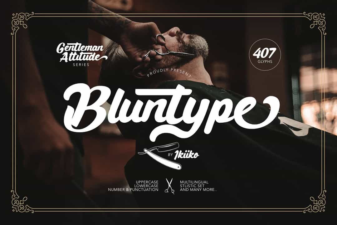 Bluntype Font Image 1