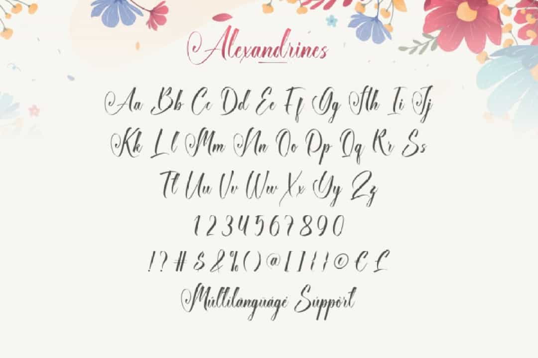 Alexandrines Font Image 3