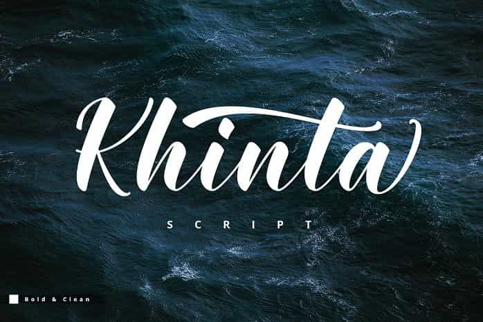 Khinta Script Font Image 1