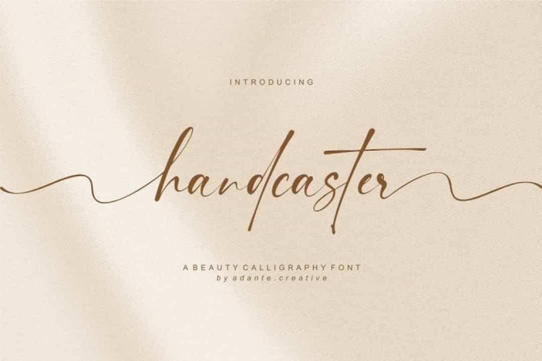 Handcaster Font Image 1