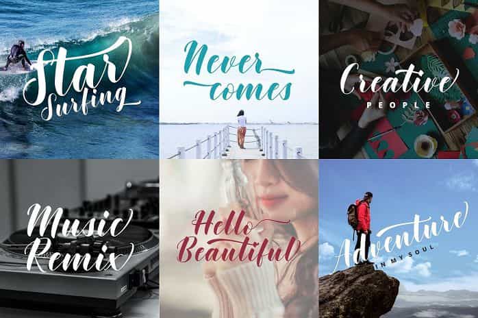 Khinta Script Font Image 3