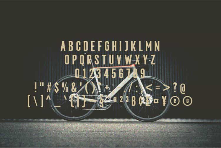 Roadbike Font Image 3