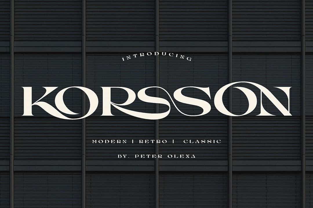 Korsson Font Image 1