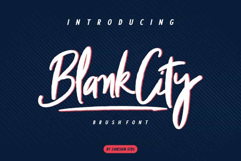 Blank City Brush Font Image 1