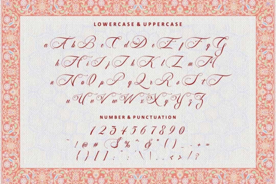 Glamorous Carpet Font Image 3